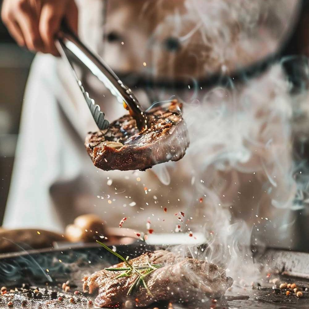 Chef Cooking Steak